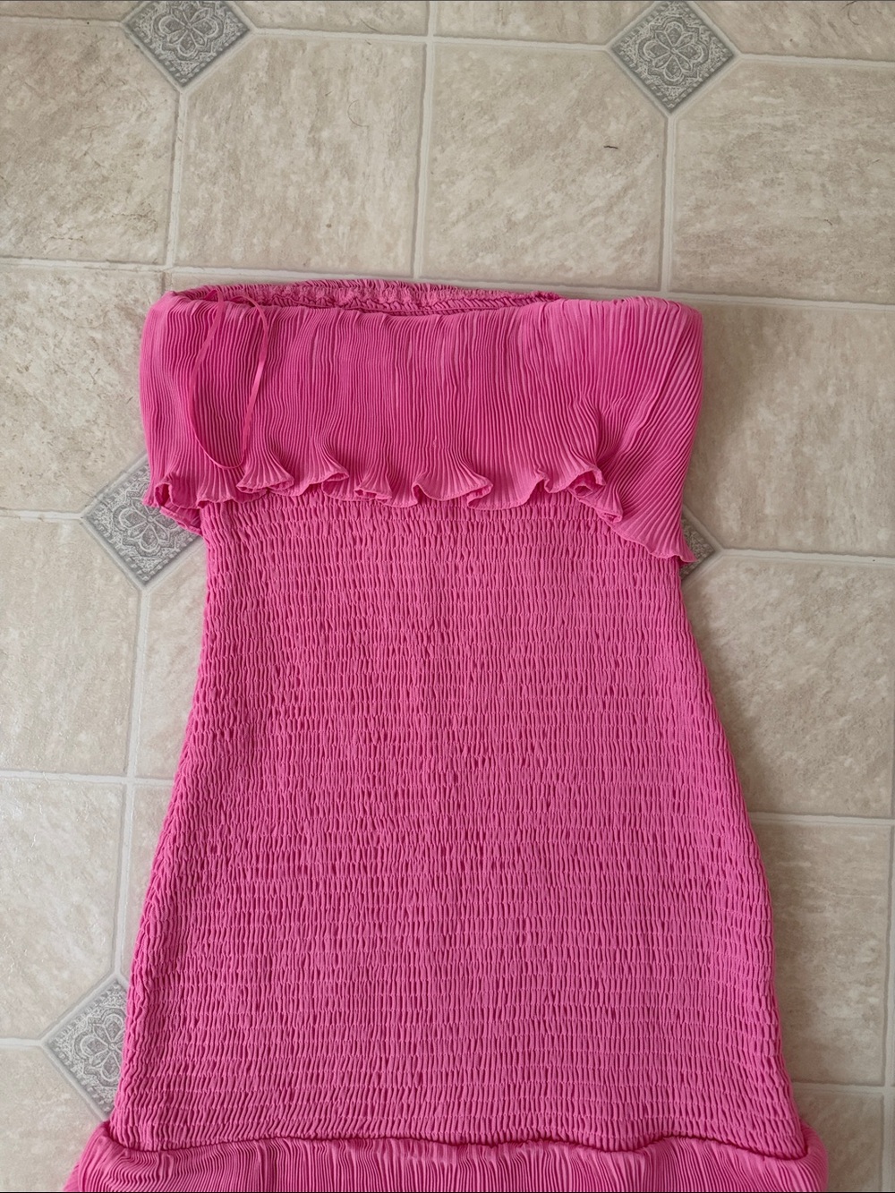 Pink Ruffle Dress - Picture 2 of 3